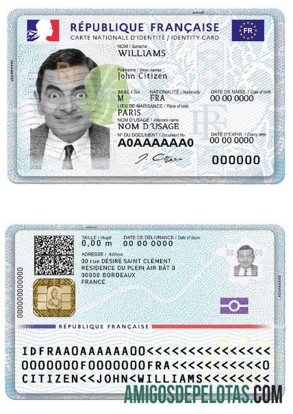 França New ID (presente de março de 2021) amostra